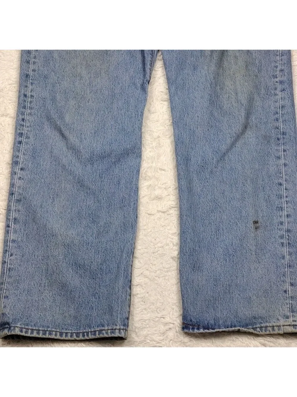 Levi's 501 Vintage Blue Light Wash Five Pocket Button Fly Straight Leg Jean